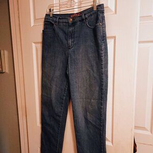 Gloria Vanderbilt Amanda Jeans, 10, Hi-Rise, Straight Leg, Gently Used, Womens